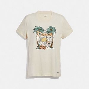 Coach Chalk Blue Hawaii tee M